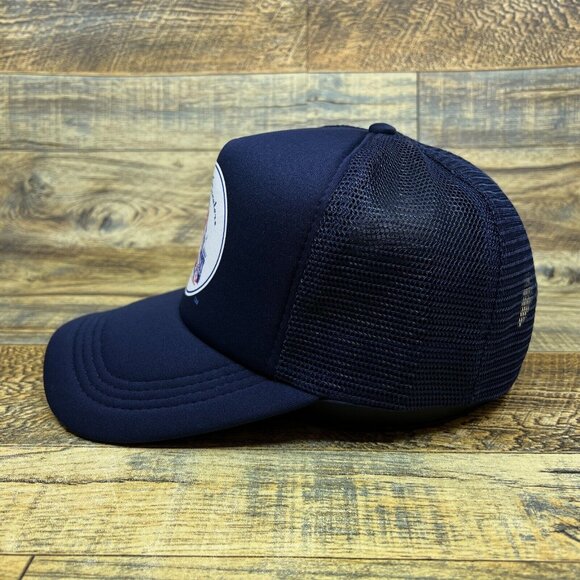 Defunct Washington Senators Unisex Trucker Hat Navy 1961-1971 Logo Baseball Cap - Picture 3 of 7